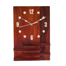 Wall Clock Wooden Rectangular Vastu Wall Clock